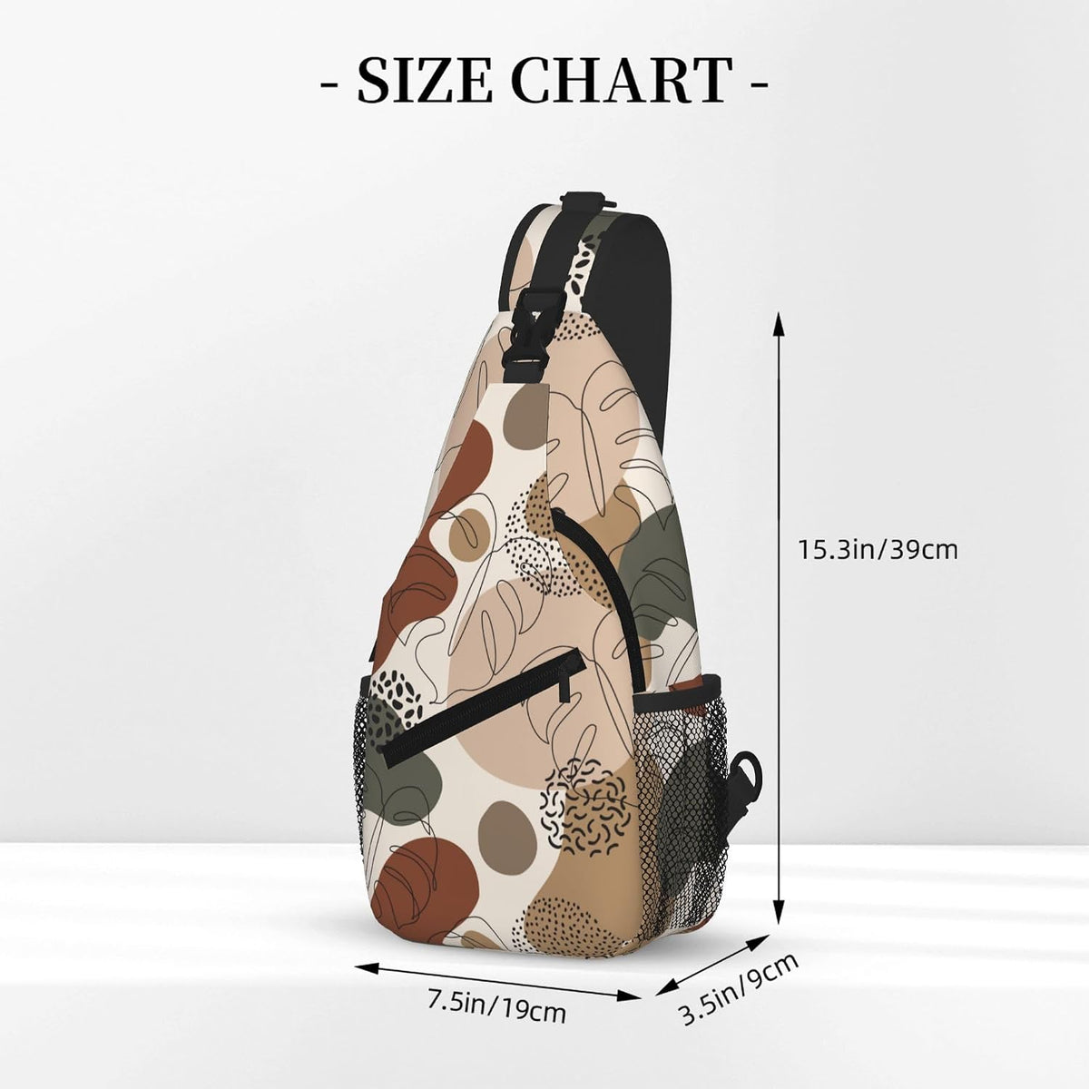 Boho Women's Hiking Daypack Sling Bag Crossbody Backpack