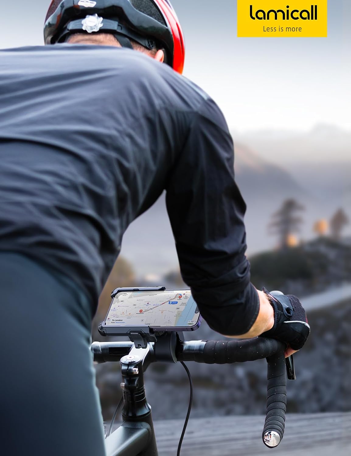 Lamicall Motorcycle Bike Phone Mount, 1s Lock Bike Phone Holder