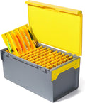 RUNCL Fishing Large Tackle Box – Rigid Hard Lure Organizer for Hard Bait Storage, Capacity Multi-Slot Organizer for Home Storage & Outdoor Freshwater and Saltwater Fishing