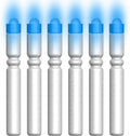 CosiComu Fishing Bobber Lights,Night Fishing Float Lights,Fishing Glow Sticks,Lighted Nocks for Arrows 6-Pack