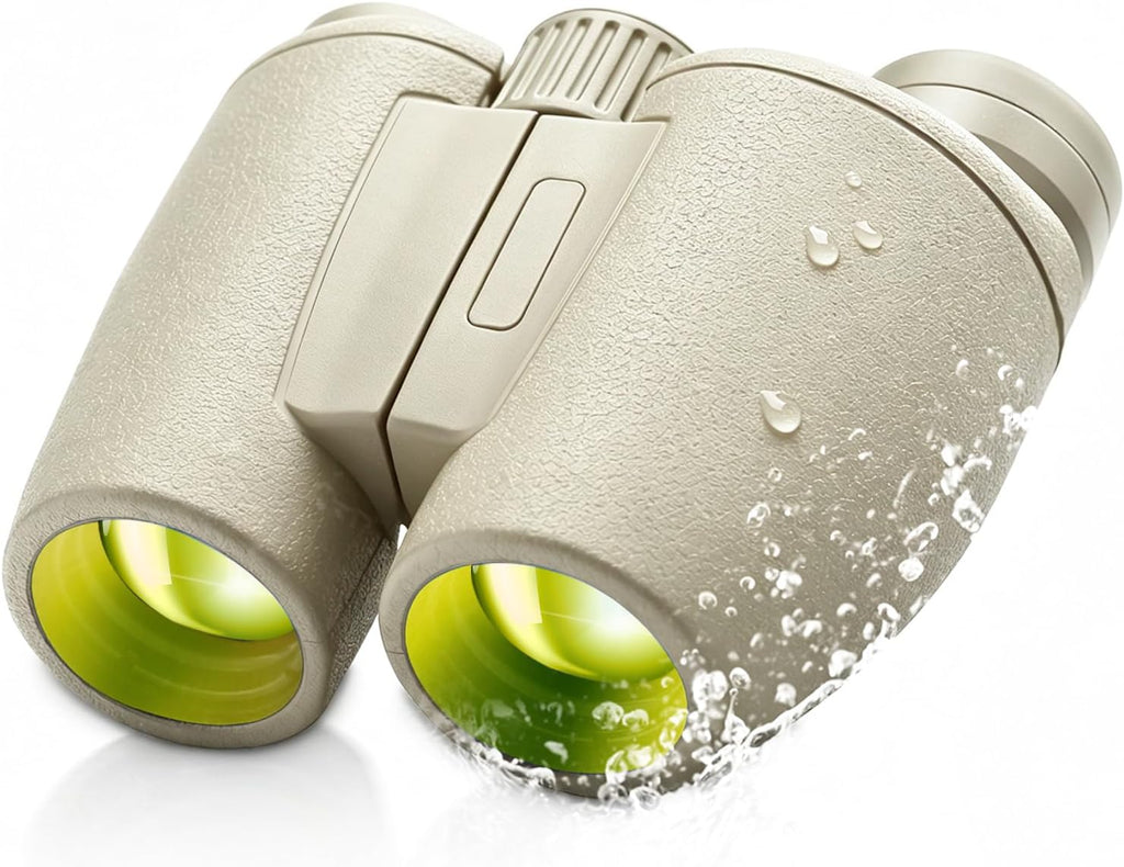 8x30 Khaki Compact Binoculars for Adults & Kids,