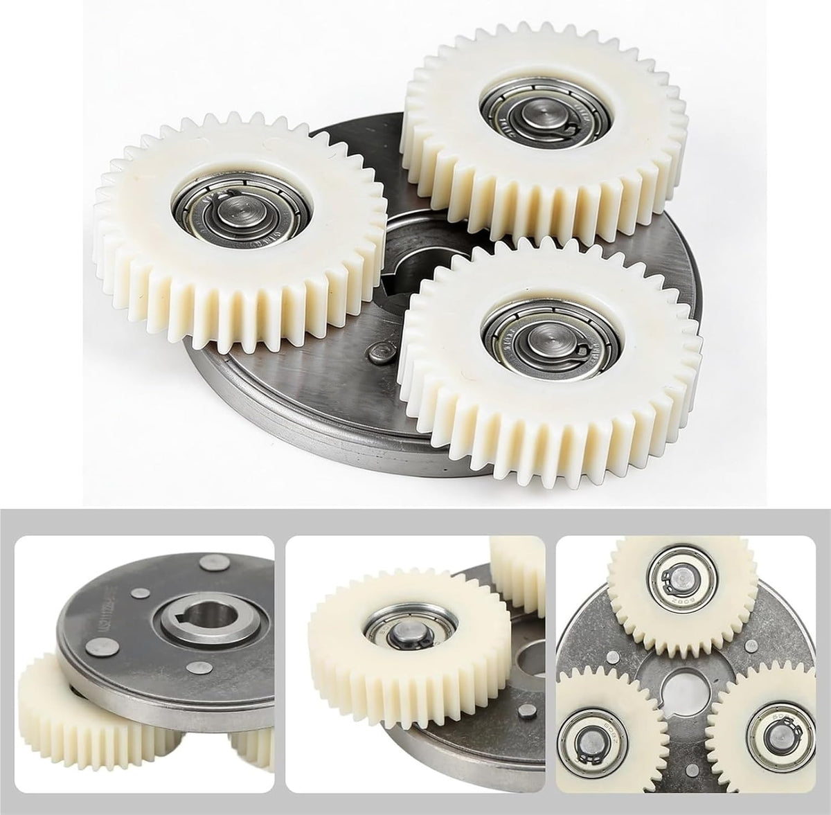 36T Solid Nylon Planetary Gear Set with 88mm Turn Clutch, E-Bike Motor Clutch Kit Replacement Compatible with Bafang, for 500W 750W Electric Bicycle Hub Motor Repair Parts