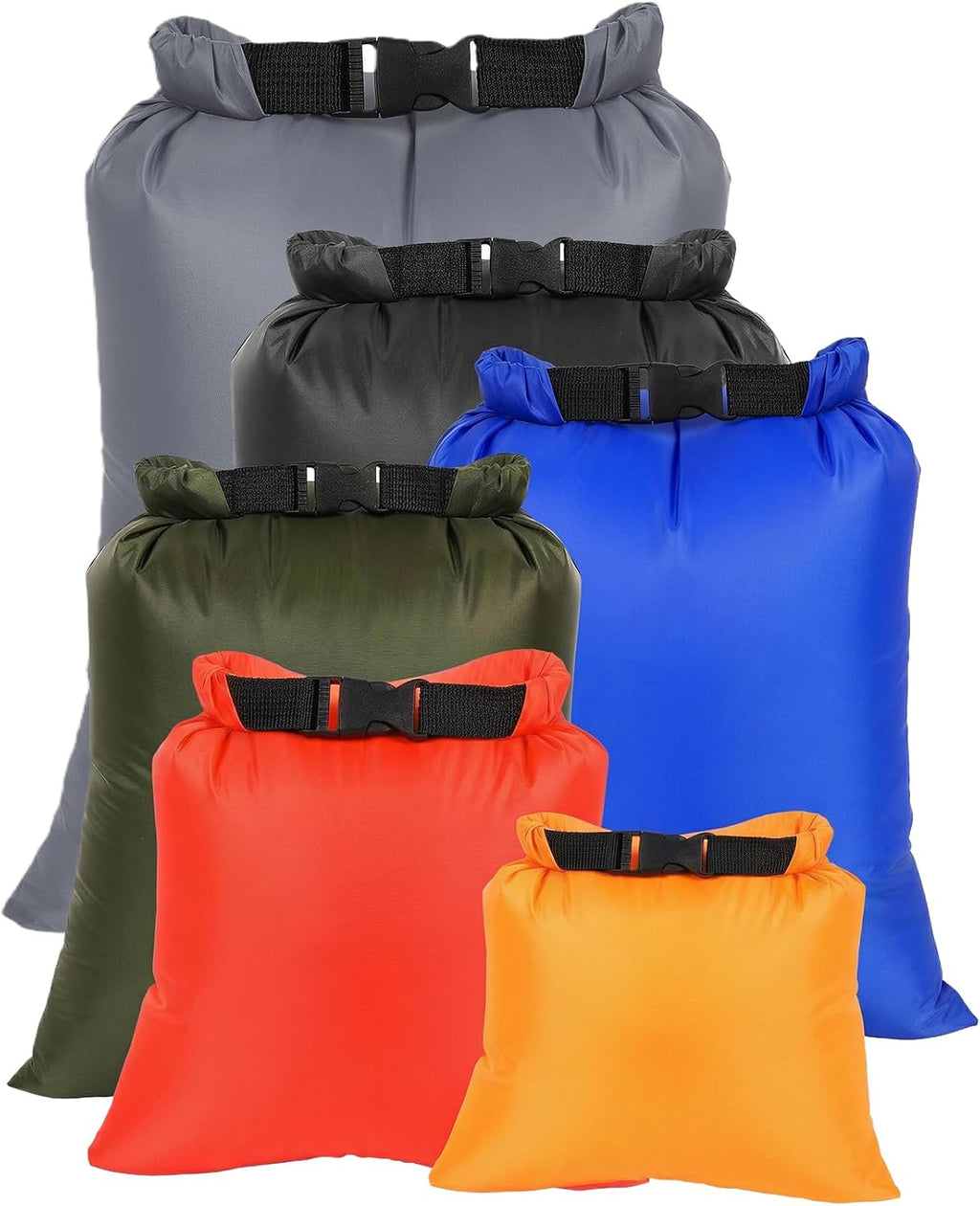 Dry Bags Waterproof Set, 5 Packs Ultralight Waterproof Bags Small Stuff Sack Water Proof Bag Dry Packs, Outdoor Dry Bag Keep Gear Dry for Backpacking Hiking Boating Camping Travel