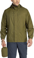 33,000ft Men's Packable Rain Jacket Lightweight Waterproof Golf Raincoat