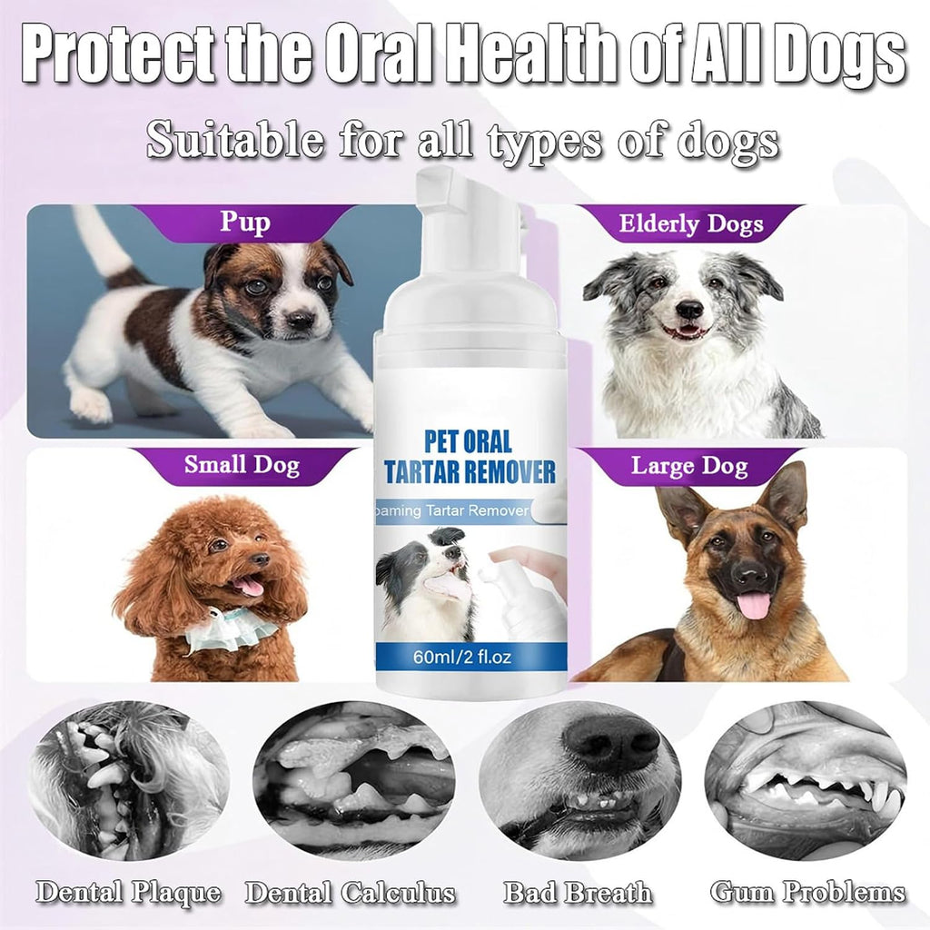 Pet Oral Tartar Remover Spray - Pets Oral Tartars Removers Foaming Tartars
