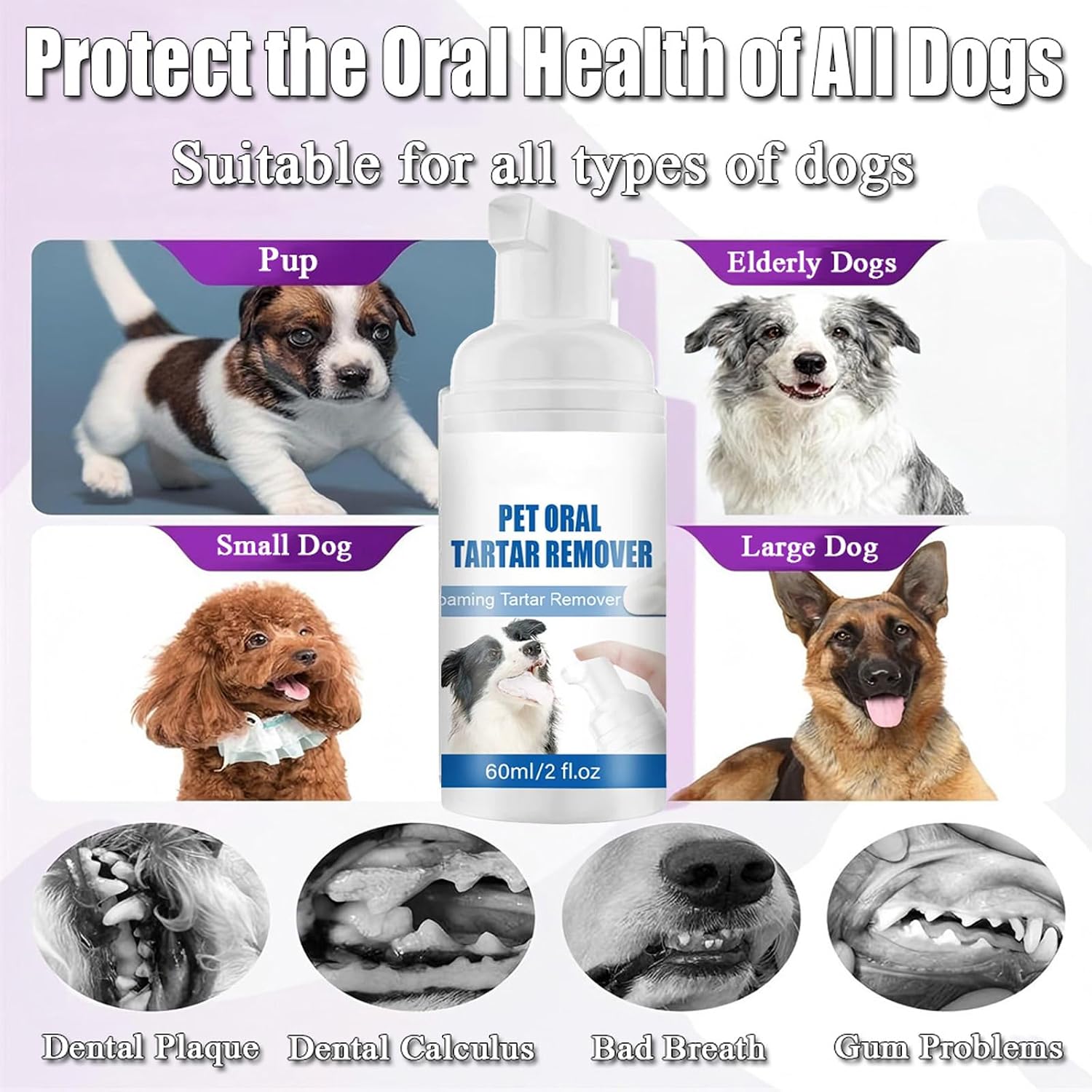 Pet Oral Tartar Remover Spray - Pets Oral Tartars Removers Foaming Tartars