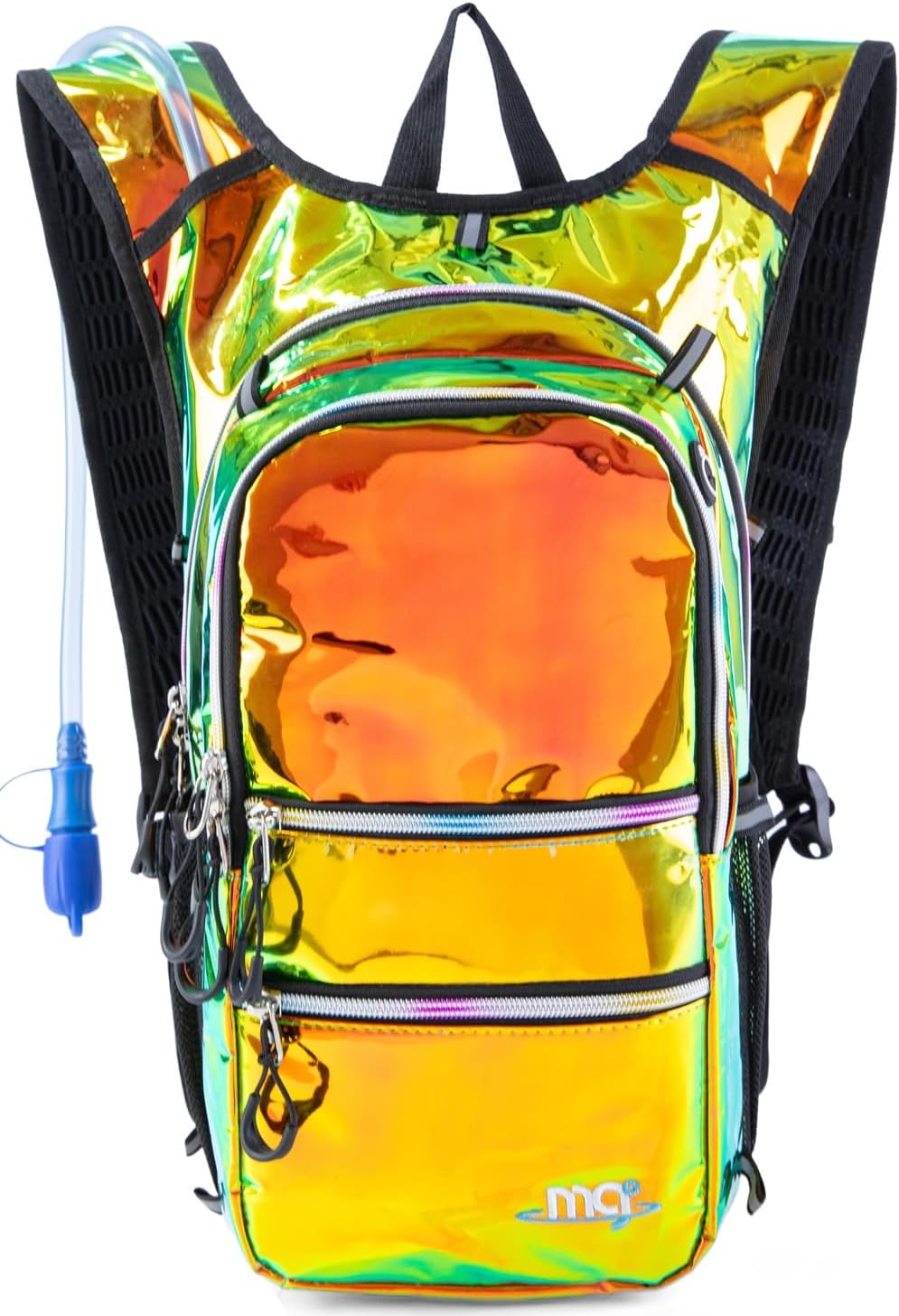 Hydration Backpack Pack with Cool Lights, 2L Water Bladder, Lightweight Bag for Running, Hiking, Bike, Climbing, Music Festival Essential, and Rave
