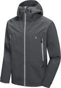 Little Donkey Andy Men's High-performance 3L Hard Shell Waterproof Rain Jacket Breathable Rain Gear for Hiking,Travelling