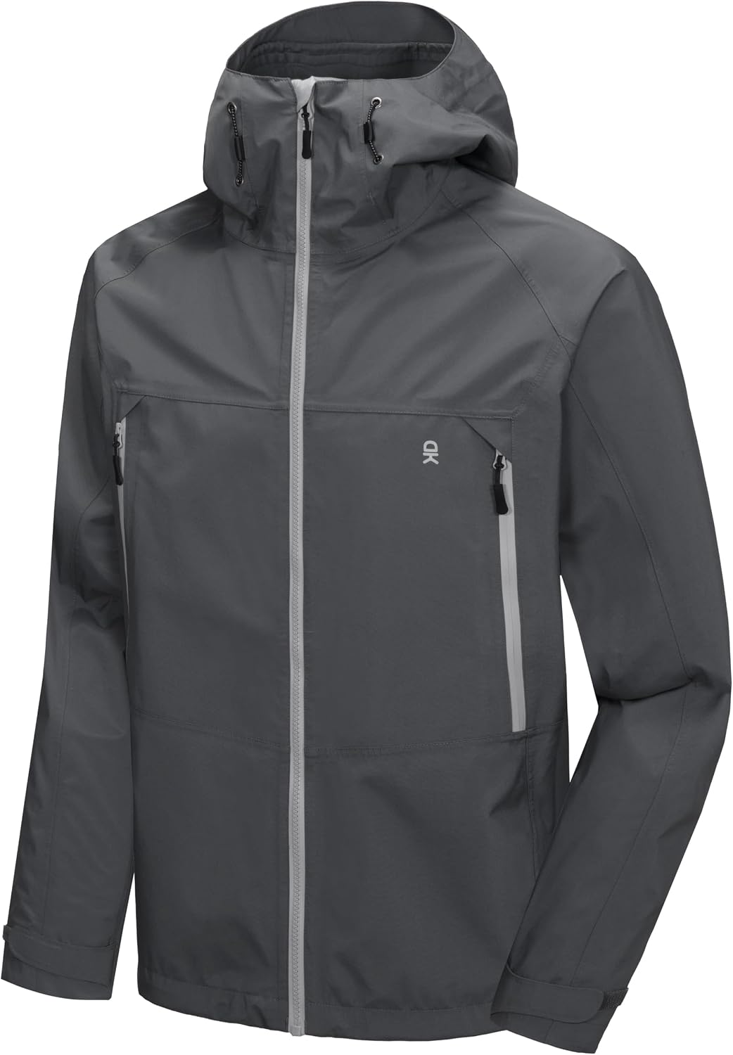 Little Donkey Andy Men's High-performance 3L Hard Shell Waterproof Rain Jacket Breathable Rain Gear for Hiking,Travelling