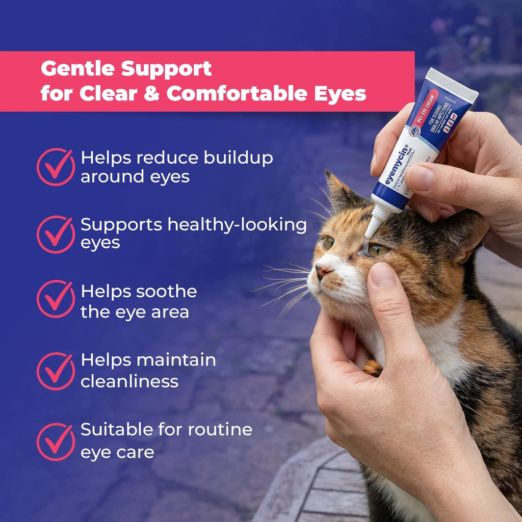EYEMYCIN Pet Eye Health for Dogs, Cats, Cattle, Sheep, Horses, Birds and Puppies, Kitten (1 Pack)