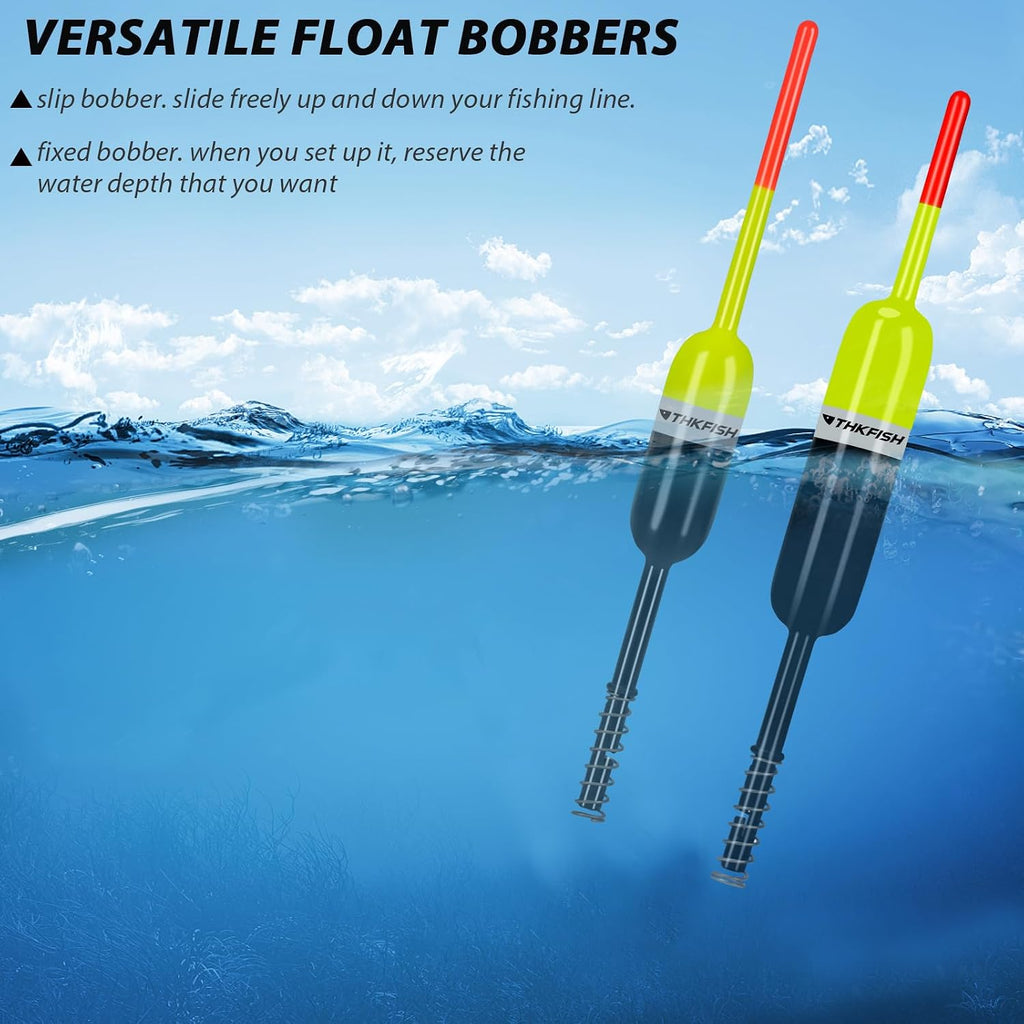 THKFISH Balsa Fishing Bobbers and Fishing Floats for Crappie