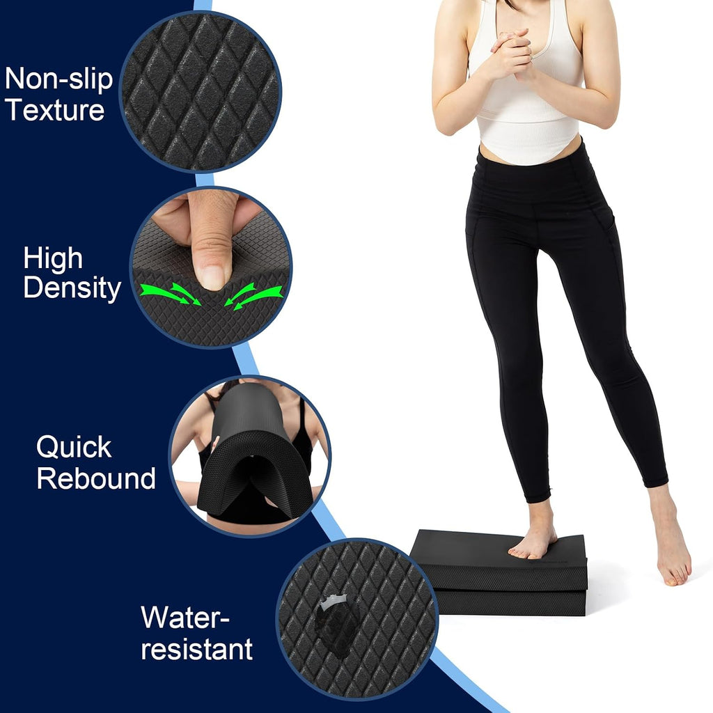 StrongTek Foam Balance Pad, High-Density TPE, 15.8 x 13 x 2 in, Non-Slip