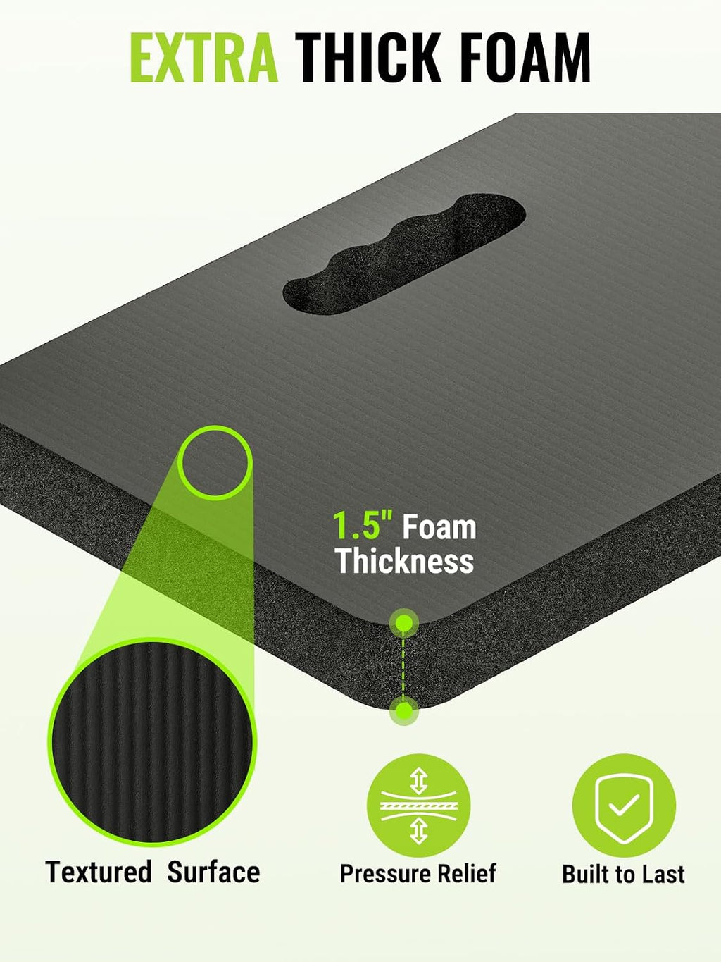 WORKPRO Extra Thick Kneeling Pad, Soft NBR Foam Cushioning for Knees