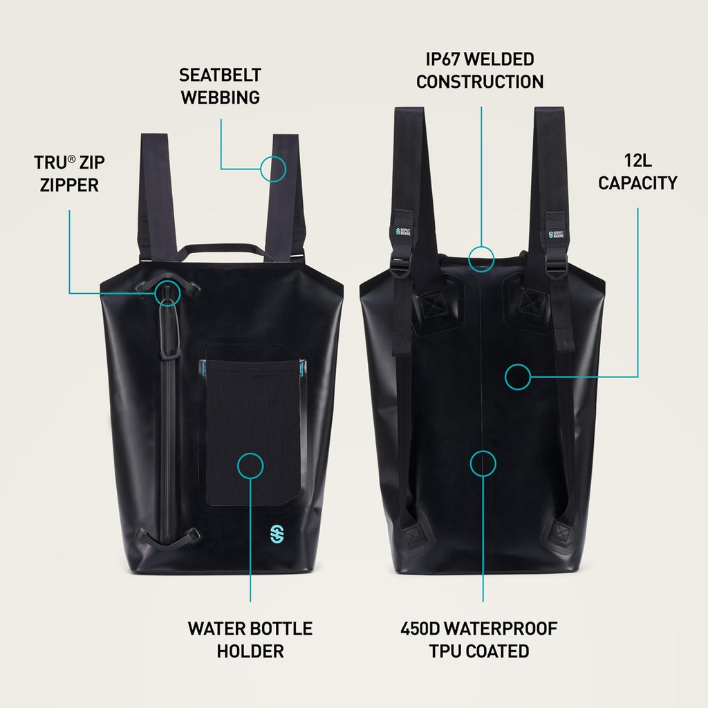 Seeker Dry Backpack 12L Waterproof Dry Bag Backpack
