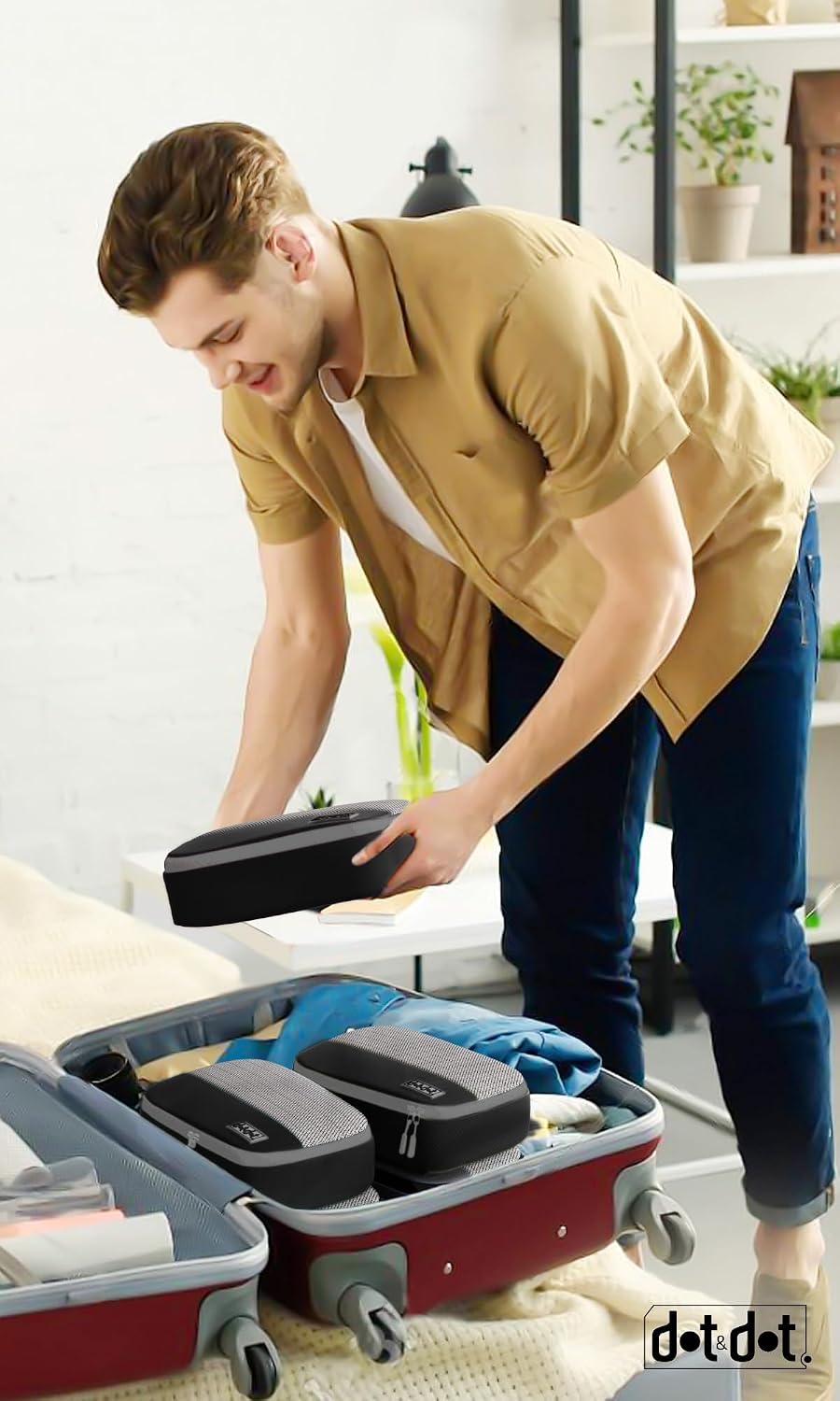 4pc Small Packing Cubes for Travel - Luggage Organizers for Suitcases