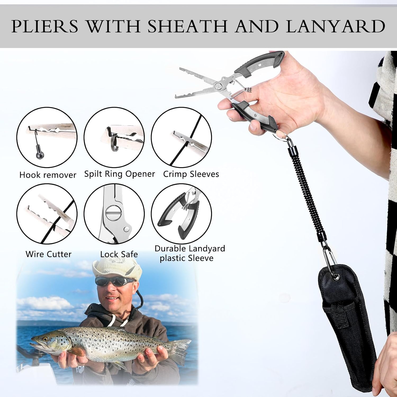 Sosation 134 Pcs Fishing Tool Beginner Starter Kit