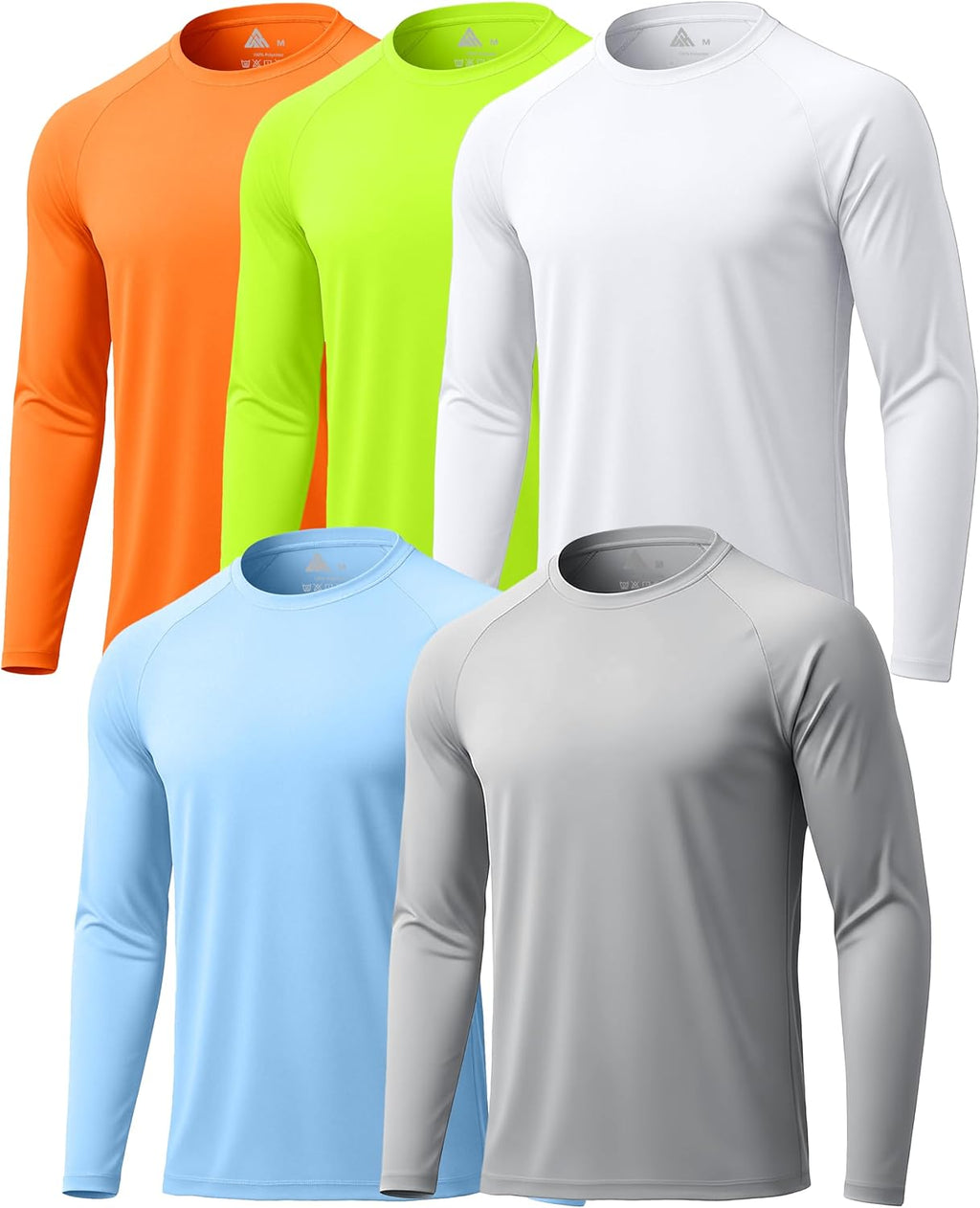 5 Pack Long Sleeve Shirts for Men