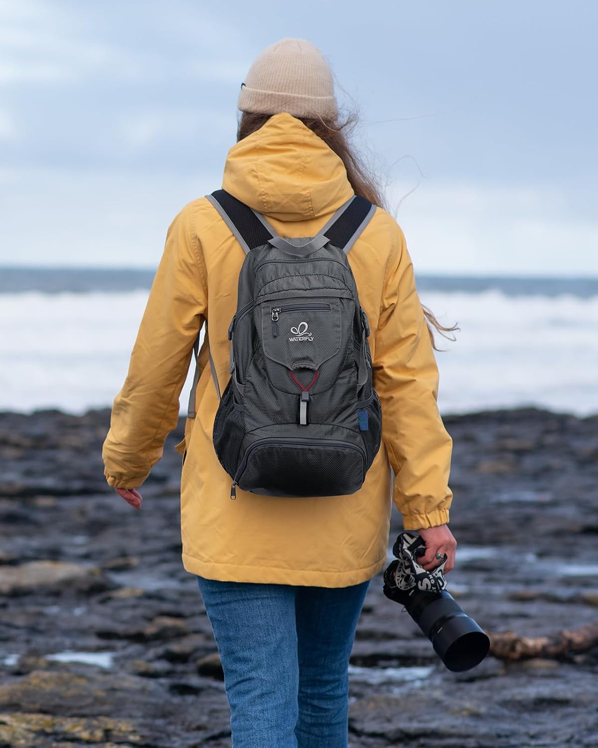 WATERFLY Small Lightweight Packable Backpack: 20l Hiking Daypack Man Woman