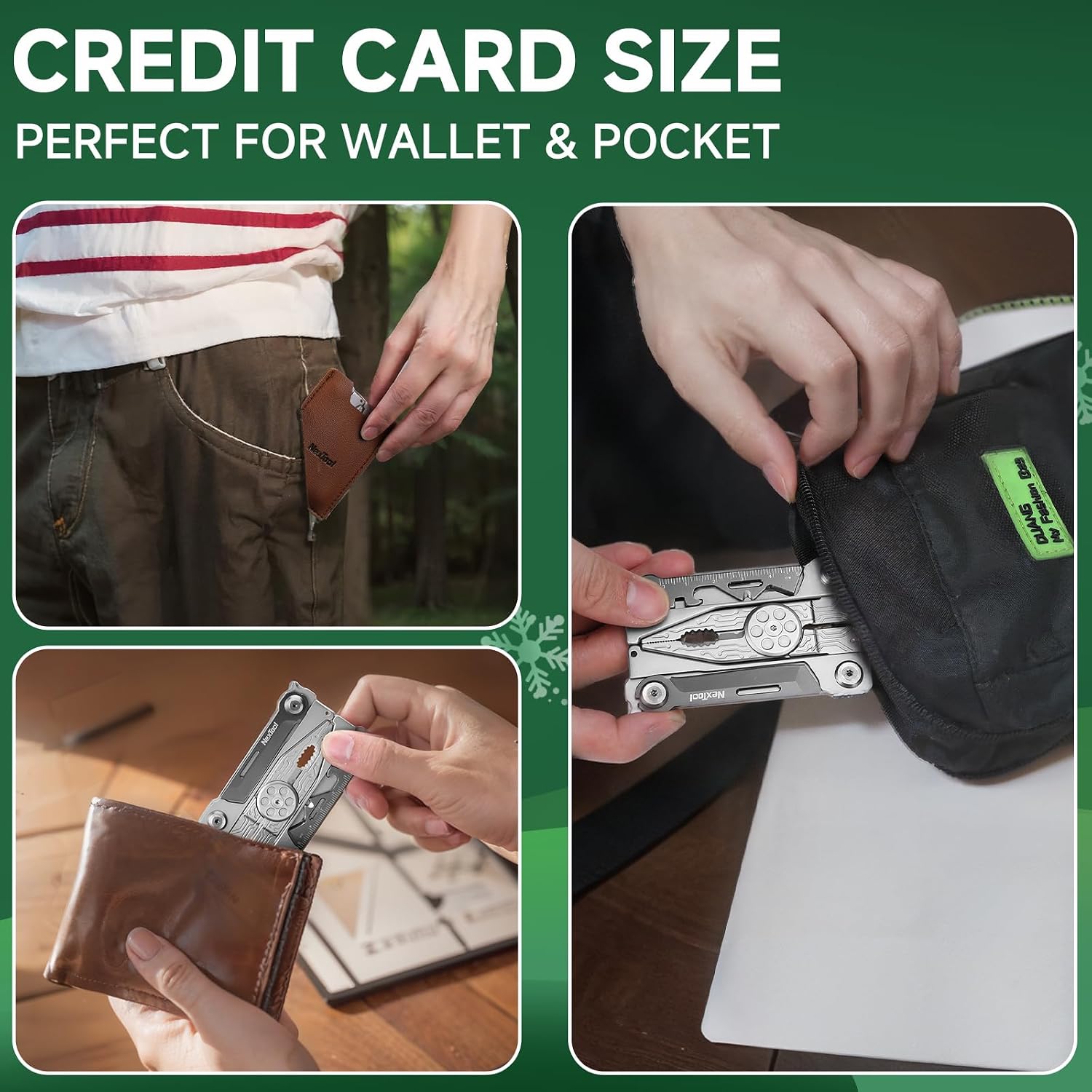 NexTool Credit Card Multitool, Silver Blade EDC Tool