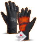 Winter Warm Gloves for Men Women - Windproof and Waterproof Thermal with Touchscreen Fingers for Cold Weather Outdoor Work, Cycling, Biking, Driving, Hiking, Running