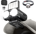 Hopedone 2-in-1 Rechargeable Headlamp & Hat Light, 800LM Clip-On Cap Light