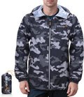 APEXUP Packable Rain Jacket Men Waterproof Lightweight Raincoat with Hood