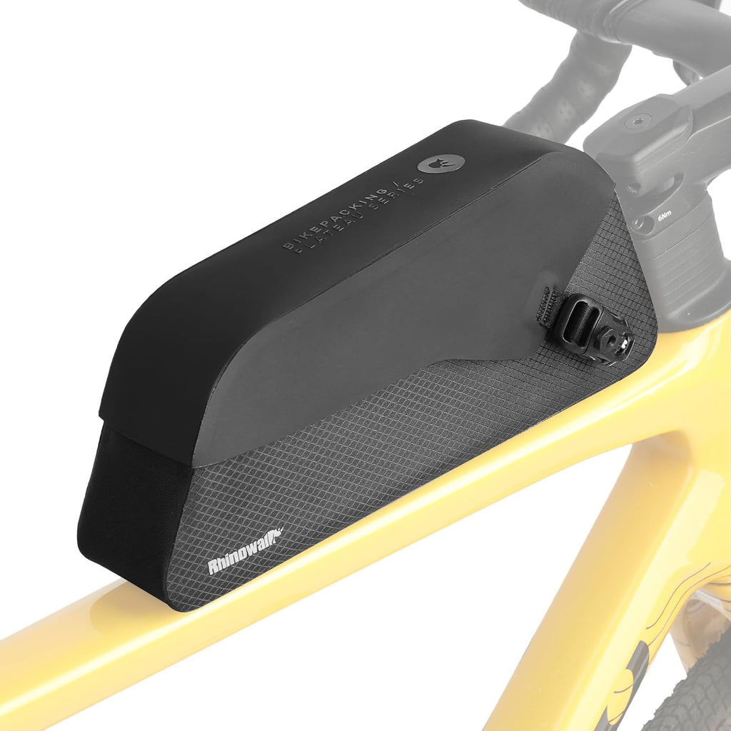 Rhinowalk Bike Top Tube Bag Waterproof IPX4 Magnetic Closure Frame Pouch for Road & MTB Slim Fit (Size 1.3L)