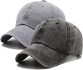 PFFY 2 Packs Vintage Washed Distressed Baseball Cap Dad Hat for Men Women
