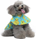 Dog Raincoat Hooded Reflective Waterproof Slicker Poncho