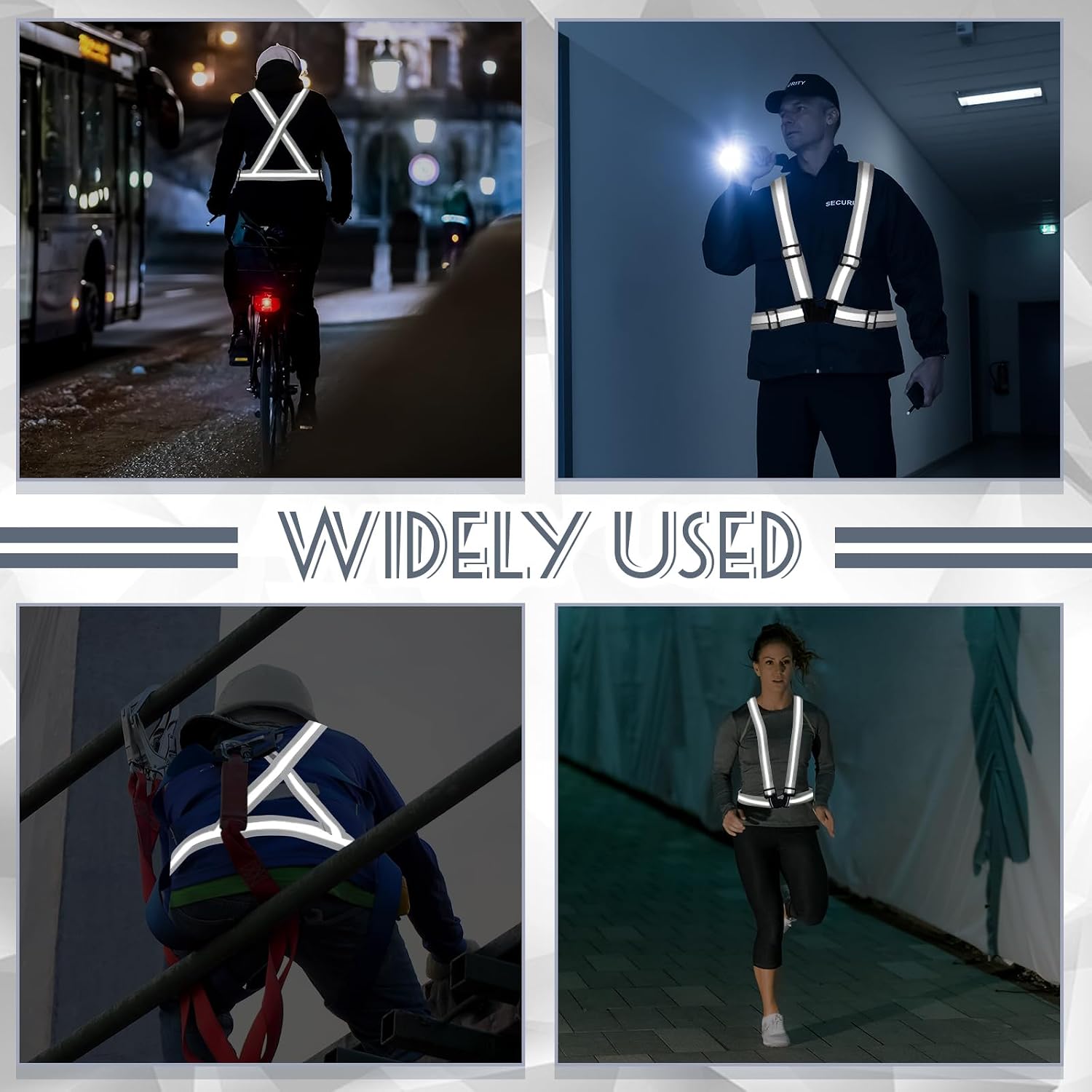Hercicy Reflective Running Vests, Safety Vest Straps