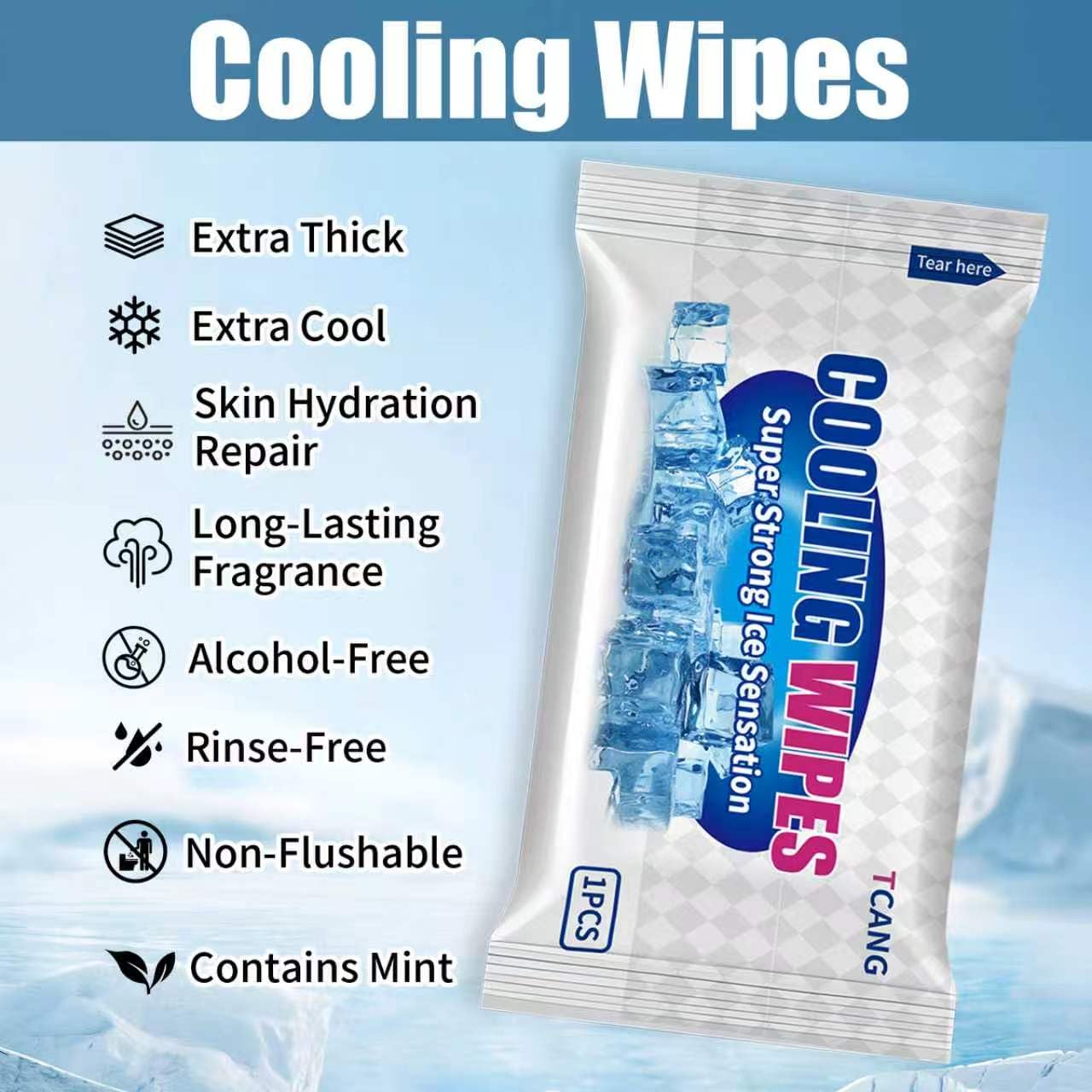 50 Pack Cooling Wipes Cooling Towels for Neck and Face Cool Towel Neck Wraps, Ice Towel, for Yoga,Sport,Running,Gym,Workout,Camping,Fitness,Workout & More Activities Camping in Hot Weather (Green)