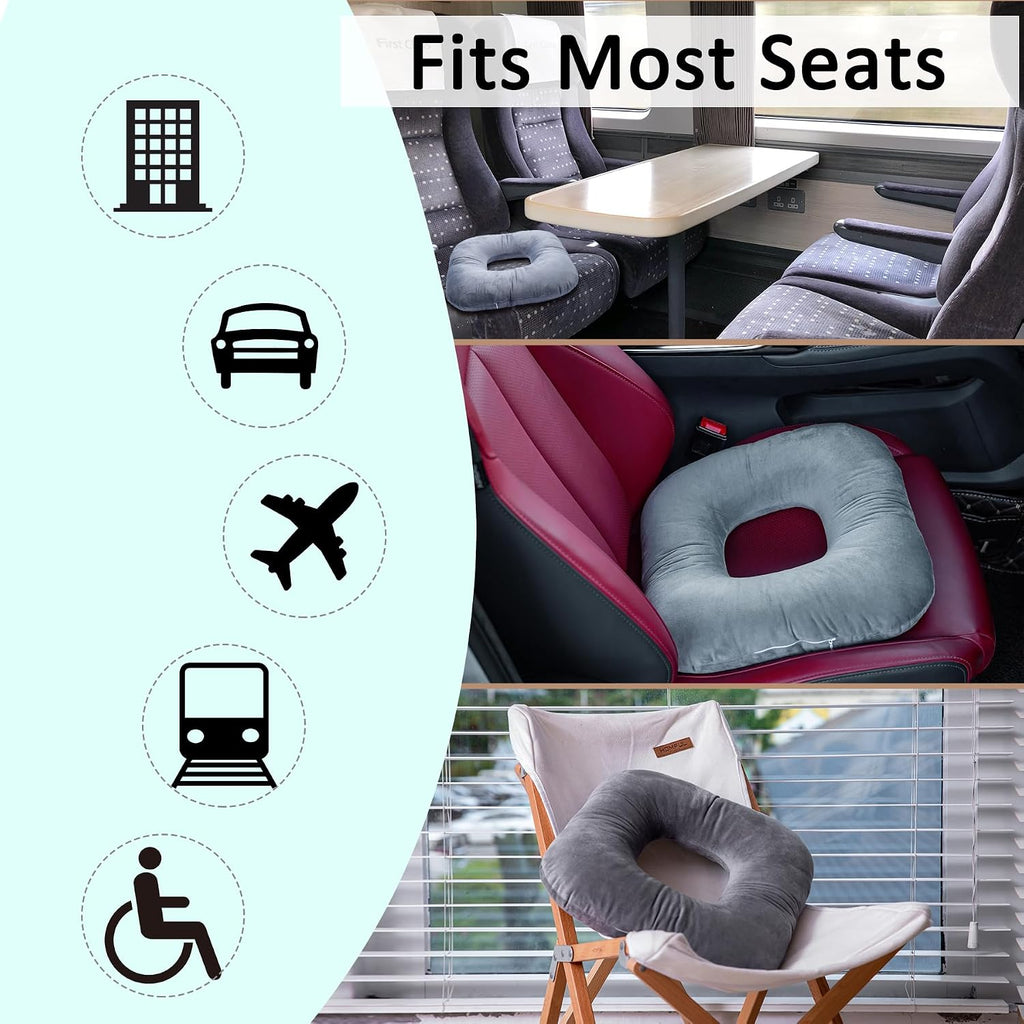 Hshbxd Donut Pillow, Tailbone Cushion for Wheelchair, Office and Travel