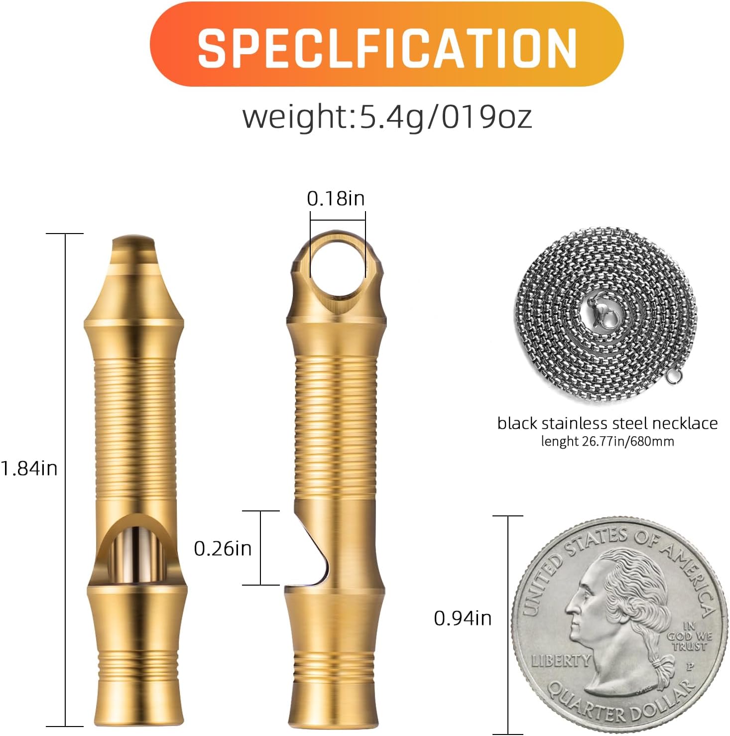 TISUR Titanium Emergency Whistle,Dog Whistle