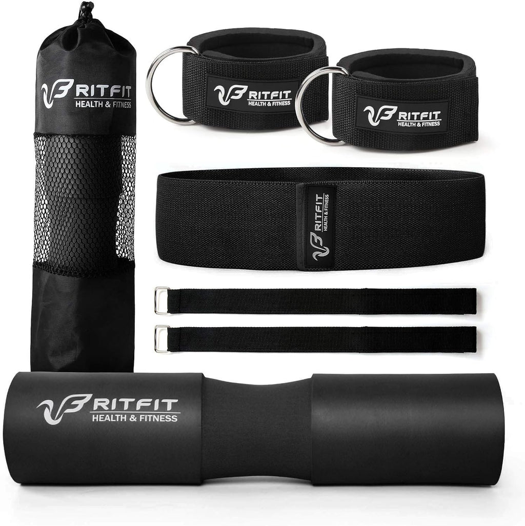 RitFit 7PCS Barbell Squat Pad Set, Hip Thrust & Lunges