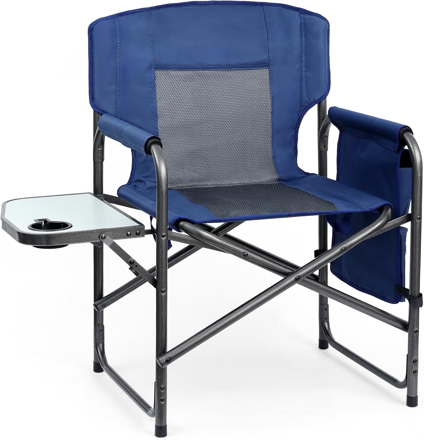 Yestomo Camping Chairs, Folding Chairs for Outside, Directors Chairs Foldable Adults Heavy Duty,Support to 450LBS