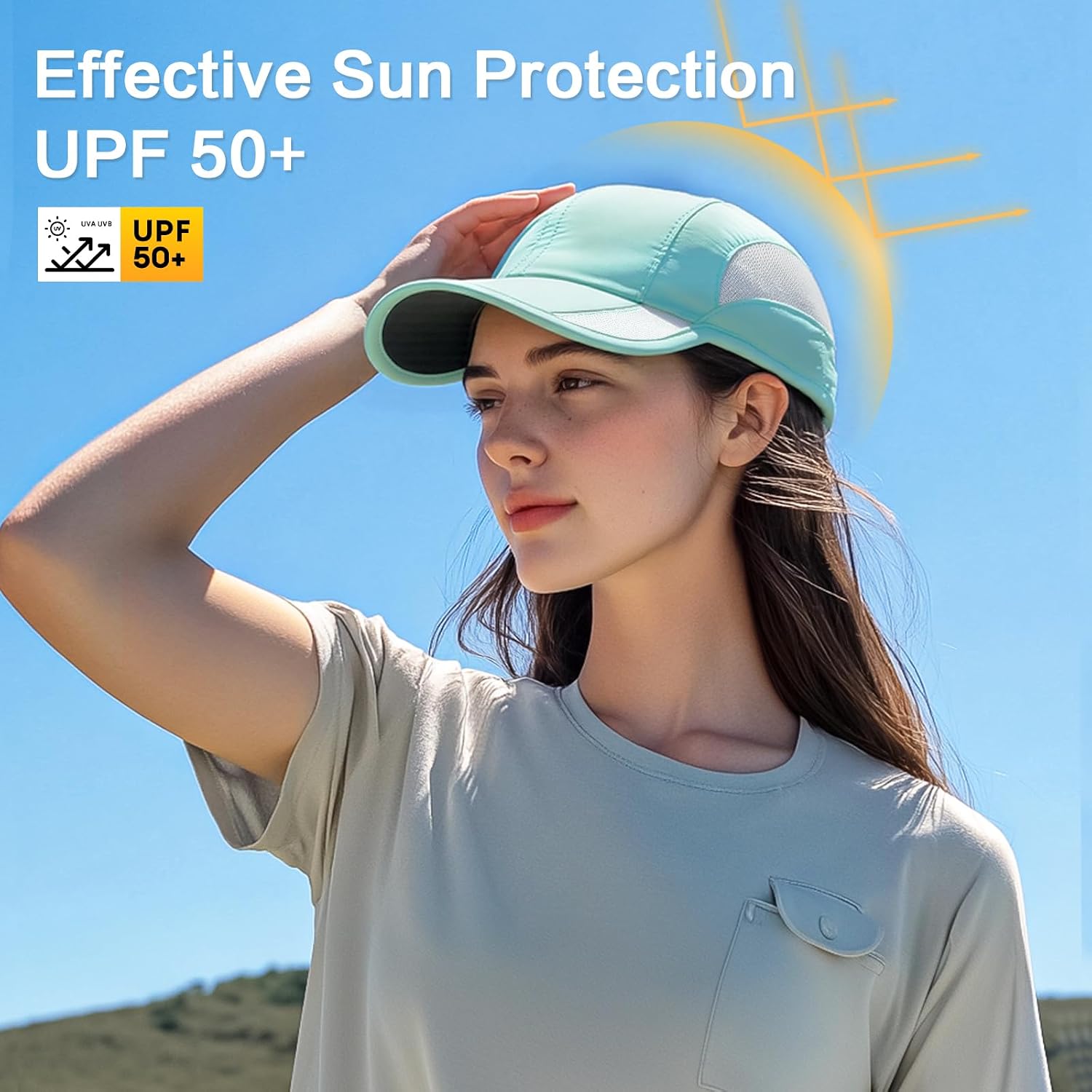 HH HOFNEN Quick Dry Baseball Cap Unstructured Water Resistant Golf Hat