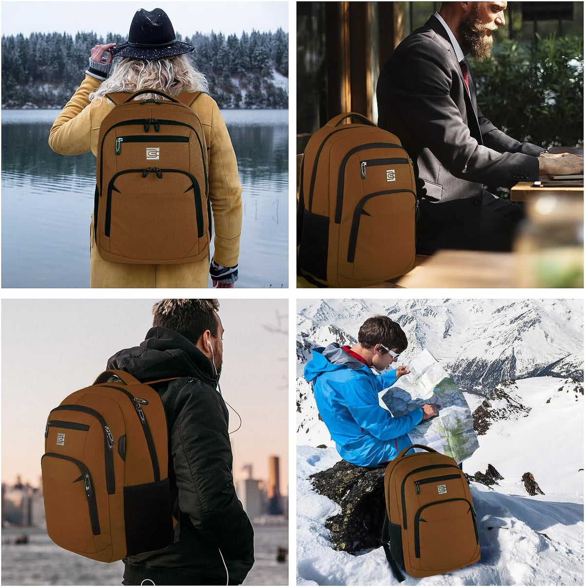 Volher Laptop Backpack,Business Travel Anti Theft Slim College Backpack