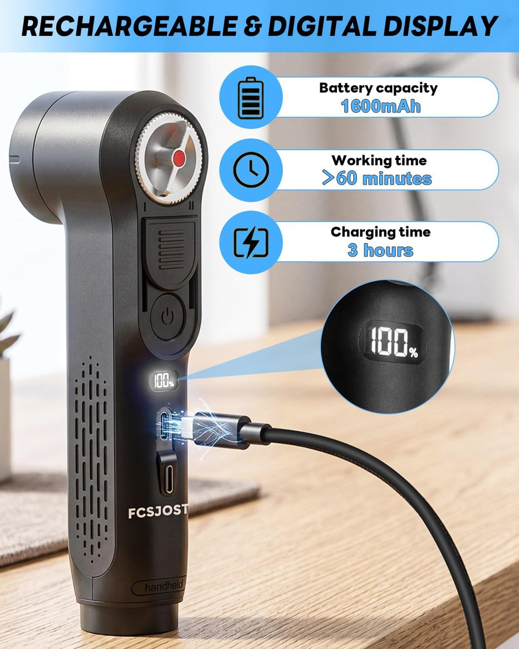 Portable Bidet for Travel, Electric Rechargeable Bidet with 1600mAh Battery, 2.5L Tank, Dual Spray Modes (Jet/Shower), IPX6 Waterproof Personal Bidets for Home, Bathroom, Women, Men