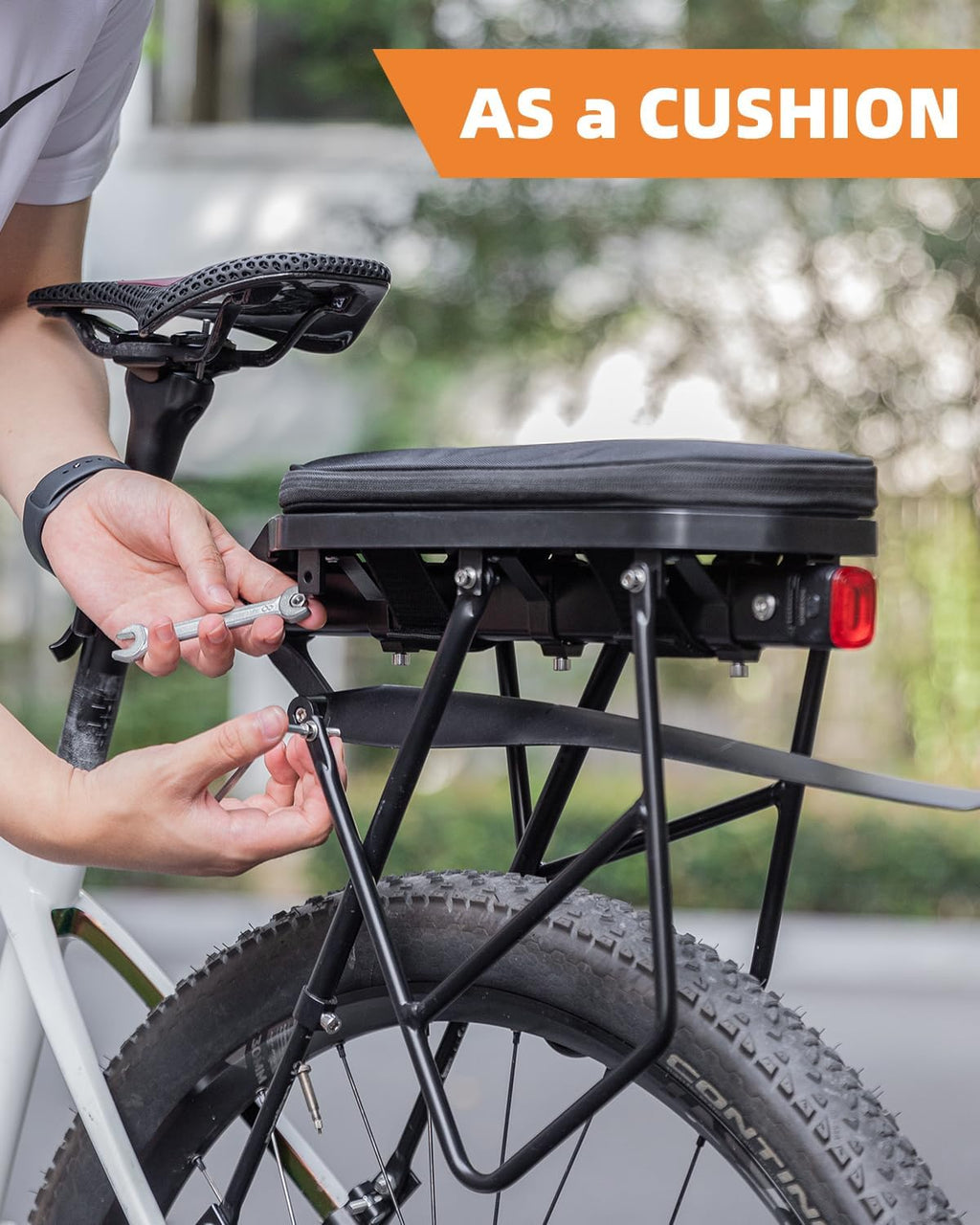 ROCKBROS Foldable Bike Bag for Rear Rack Expandable 5L