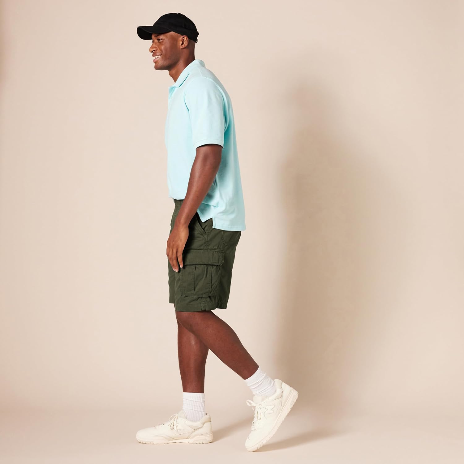Amazon Essentials Men's 10" Classic-Fit Cotton Twill Cargo Shorts, Multiple Pockets (Available in Big & Tall)