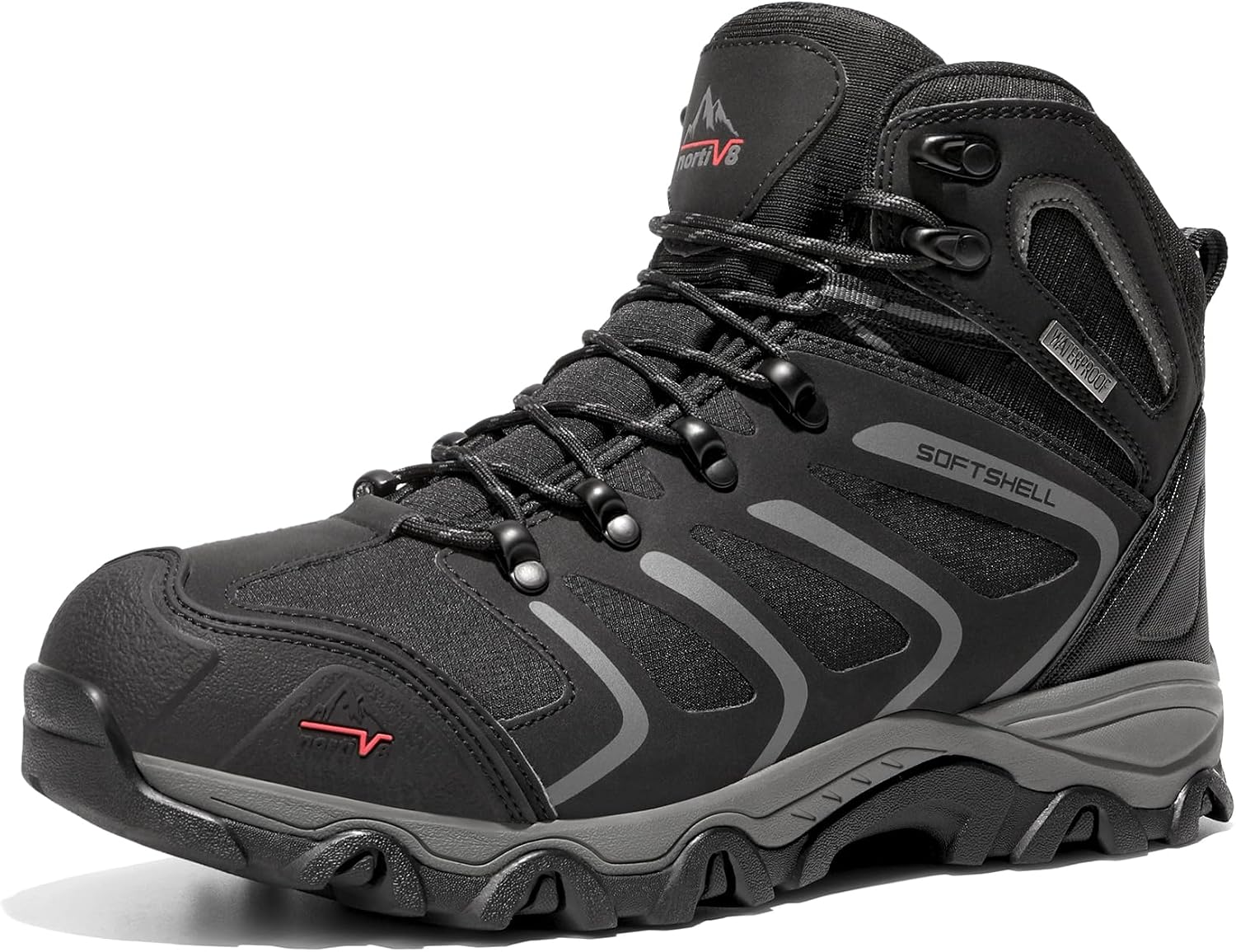 NORTIV 8 Men's Ankle High Waterproof Hiking Boots