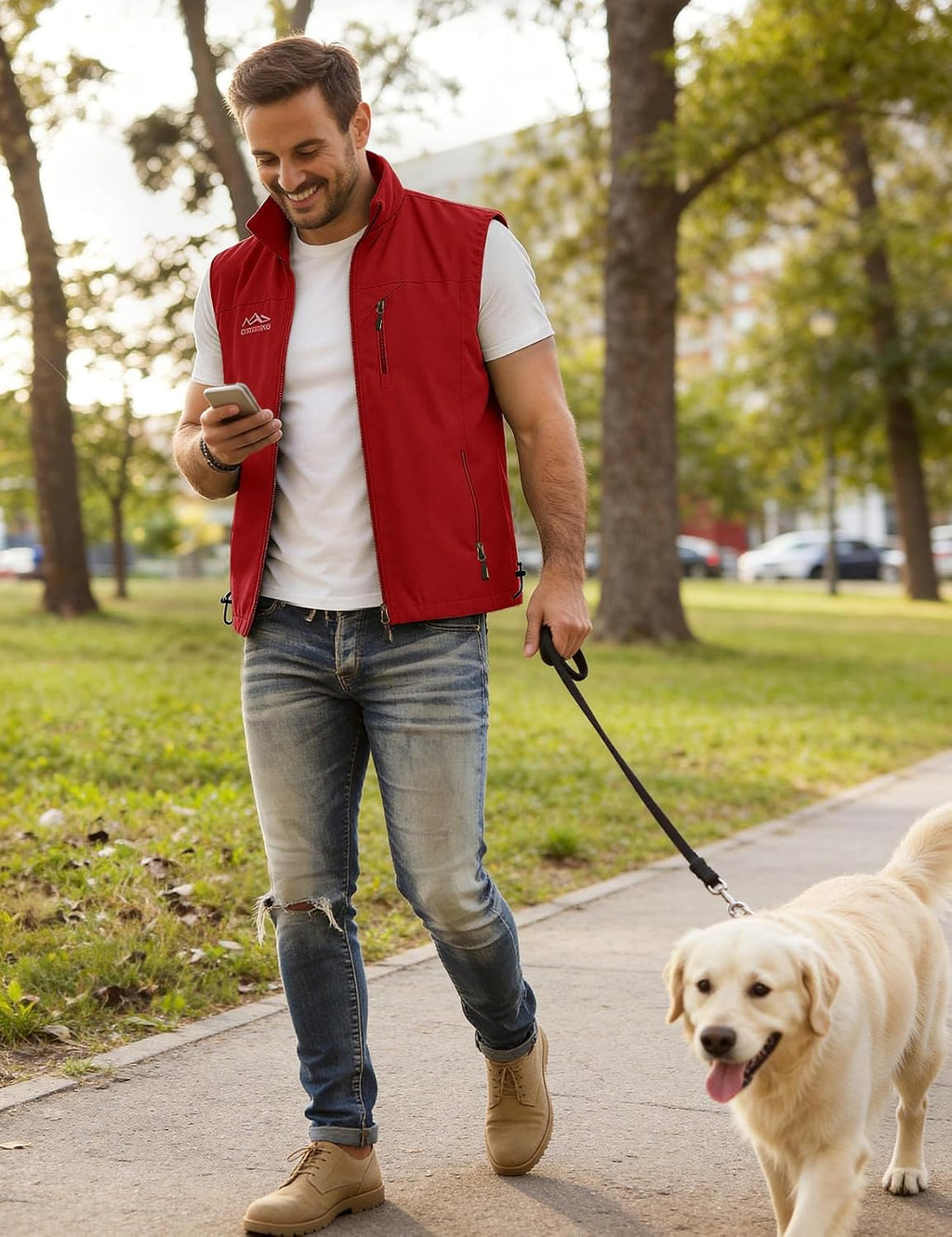 Flygo Mens Summer Lightweight Outdoor Vest Casual Utility Travel Work Fishing Hiking Photo Vest with Pockets