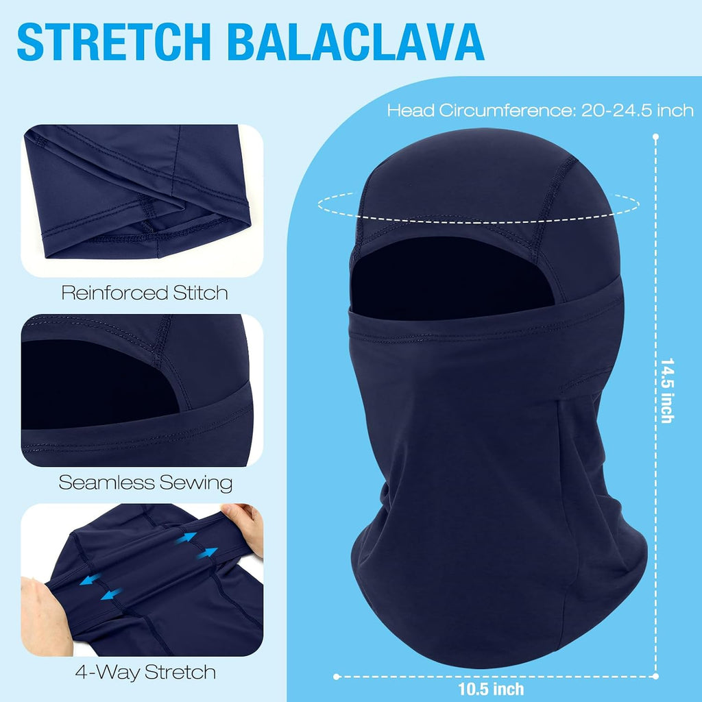 2 Pack Cooling Balaclava Summer Face Mask, UV Face Cover Sun Protection, Shiesty Full Face Masks for Men Motocycle Cycling