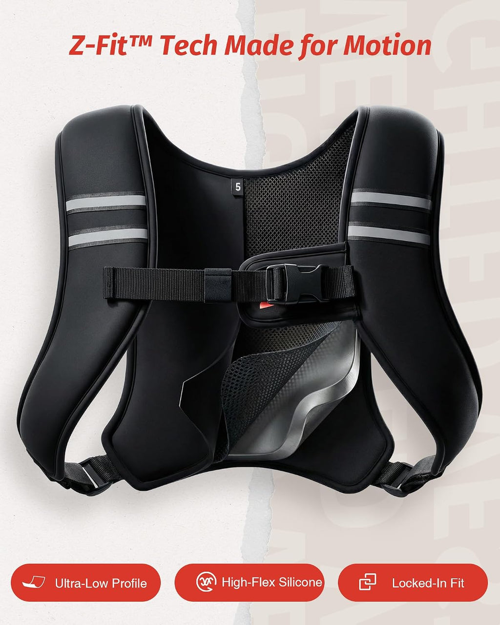 Zelus Weighted Vest for Women Men, Washable Z-Fit Weighted Vest 5/10/15lb