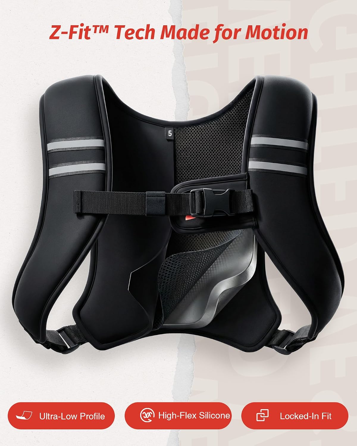 Zelus Weighted Vest for Women Men, Washable Z-Fit Weighted Vest 5/10/15lb