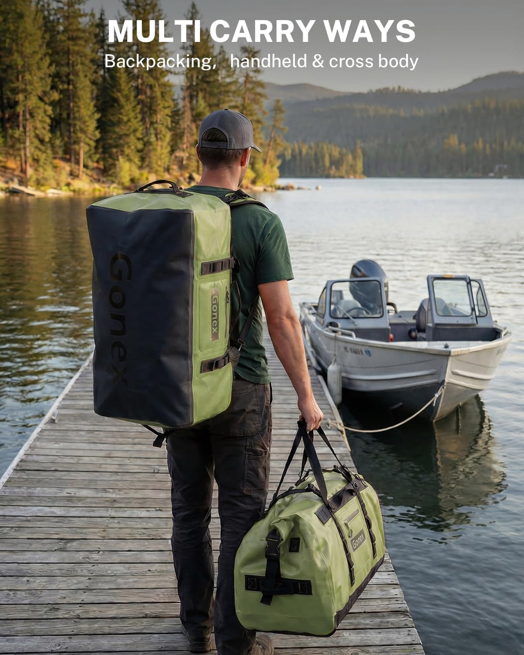 Gonex Waterproof Duffel Bag, 150L Heavy Duty Dry Bag, Reinforced Bottom