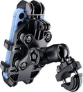Motorcycle Phone Mount Holder with Vibration Dampener Anti-Shake 720° Adjustable for iPhone 16 Pro Max for Samsung 5.4''-6.9'' Phone Anti-Theft Dirt Bikes(U Shape Base 0.6-1.1" Handlebar)
