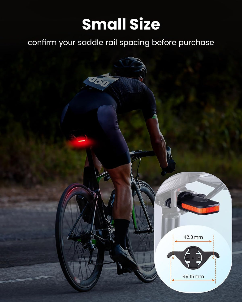 RAVEMEN CL01 Bike Tail Light, 300° Wide-Angle Rear Bicycle Light