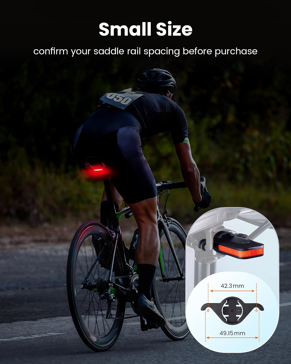 RAVEMEN CL01 Bike Tail Light, 300° Wide-Angle Rear Bicycle Light