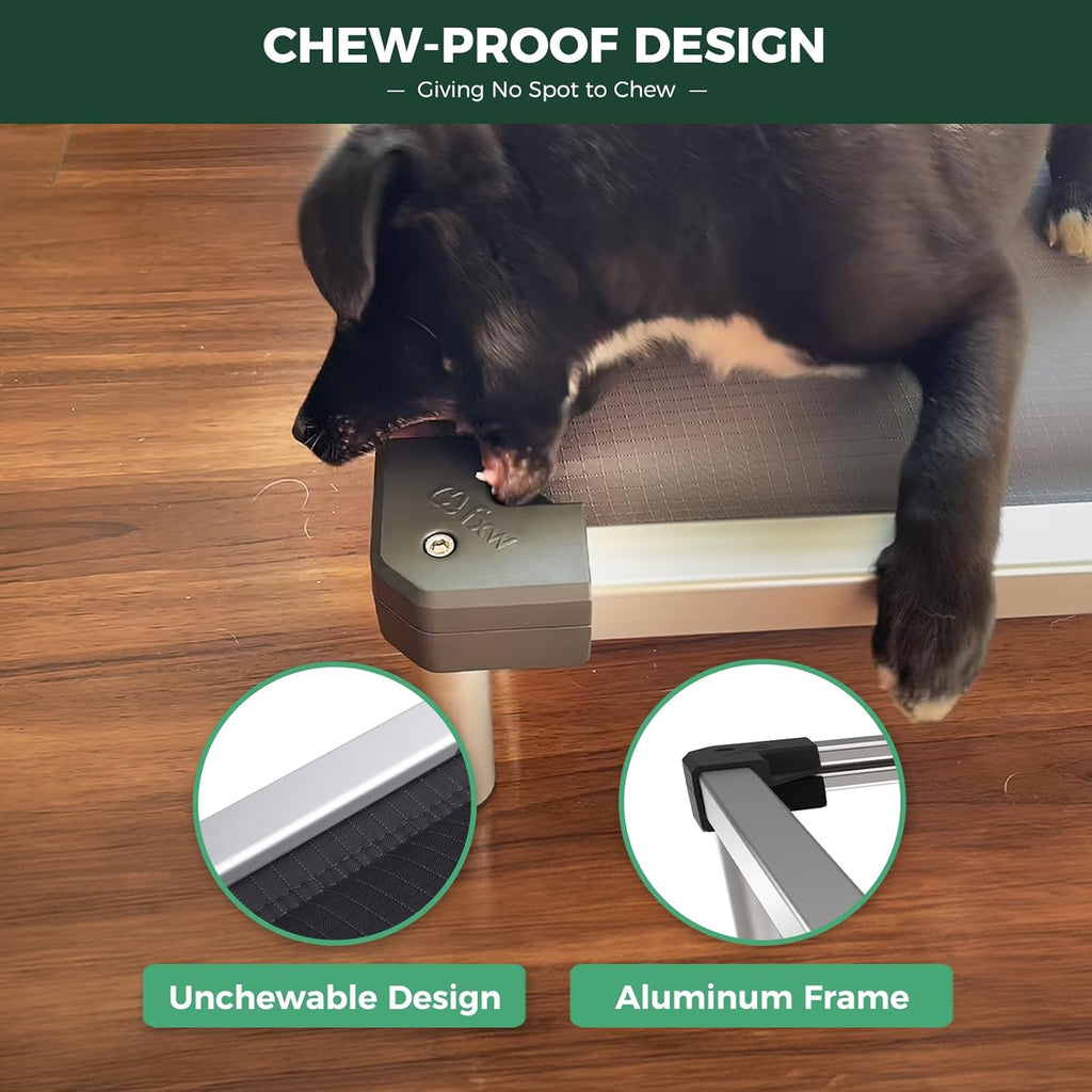 FXW TitanNest Padded Chew-Proof Elevated Dog Bed for Toy Dogs